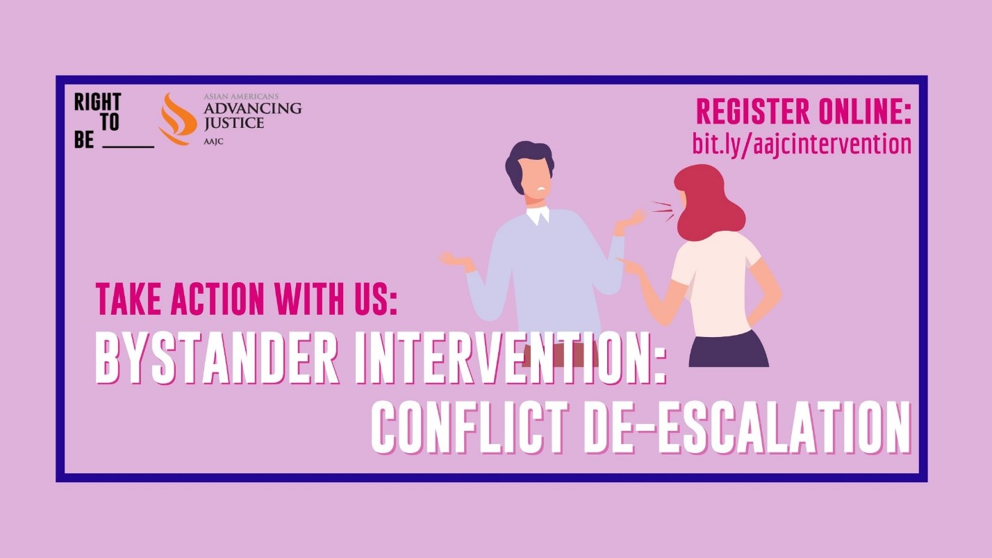 Bystander Intervention: Conflict De-Escalation training graphic