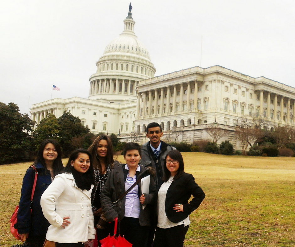 youth leadership participants on the Hill